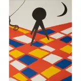 Tabouret Trois Pieds by Alexander Calder, 1969, lithograph, sold Dec 2021