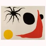 Chaussette Rouge by Alexander Calder, circa 1970, lithograph, sold Dec 2021