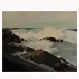 Rockwell Smith Brank Jr., Angry Sea, 1950, oil on canvas