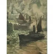 James Sessions, Bluff Bows: New England, 1937, watercolor on paper