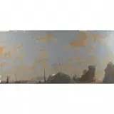 Paul Harcharik, Inland 19, 1990, acrylic and oil