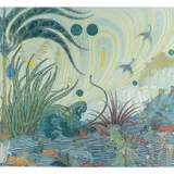 Jesse Allen, Leopard Mating Under the Omen of the Blue Seed, 1981, etching
