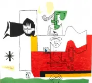 Le Corbusier, Totem, 1963, screenprint