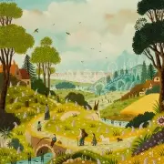 Villagers in a Spring Landscape by Alain Thomas, oil on board, sold Jan 2022