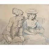 Thomas Rowlandson, Gentleman with Milkmaid