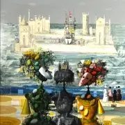 Jean Calogero, Il Canale, oil on canvas