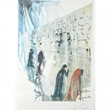 Wailing Wall by Salvador Dalí, Embossed Color Lithograph "Wailing Wall", sold Jan 2022