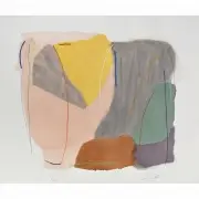 Untitled by Larry Zox, serigraph on paper, sold Jan 2022