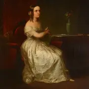 Samuel Finley Breese Morse, Portrait of Mrs. A. W. Deforest, oil on canvas