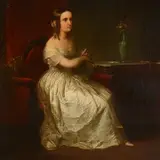 Samuel Finley Breese Morse, Portrait of Mrs. A. W. Deforest, oil on canvas