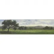 Annie Harmon, California Oaks in a Grassy Meadow, oil on panel