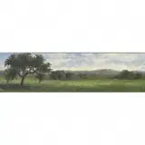 Annie Harmon, California Oaks in a Grassy Meadow, oil on panel