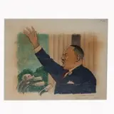 Richard Sparky Moore, Martin Luther King, circa 1970/ Illustration of Native People Dancing and Playing Instruments/ and Illustration for Old Yeller, watercolor and ink on paper
