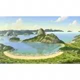 Eduardo Camões, Enseada de Botafogo em 1860, 1991, oil on canvas