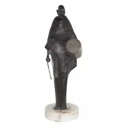 Ed Dwight, African Drummer, 1986, bronze