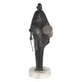 Ed Dwight, African Drummer, 1986, bronze