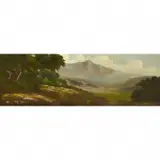 Richard DeTreville, Lifting Fog Mt. Tam, oil on canvas