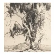 The Eucalyptus by Cornelius Botke, etching, sold Apr 2022