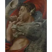 Wilhelm Süss, Triton and Horse, oil on panel