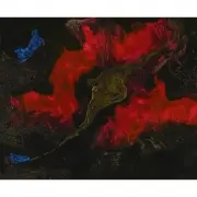 Hans Otto Boehm, Gold Rush, circa 1950, oil on paper