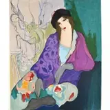 Itzchak Tarkay Eileen, Eileen 1992, serigraph