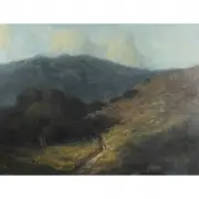 Santa Barbara County 1902 by Julian Rix, oil on canvas, sold May 2022