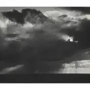 Ansel Adams Sunset, Sunset circa 1960, gelatin silver print