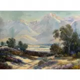 Mary DeNeale Morgan, Lupine and Mountainous Valley