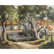 Will Frates, Mission San Jose, oil on masonite