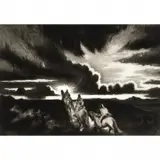 Gene Kloss, Riders at Sundown