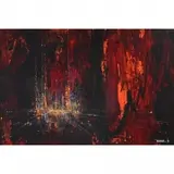 Untitled by Leonardo Nierman, 1965, acrylic on masonite, sold May 2022
