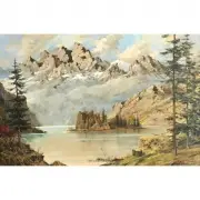 James Robison, North Yellowstone 1964, oil on canvas