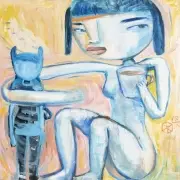 Kevin Snipes, Little Friend, 2018, oil on canvas
