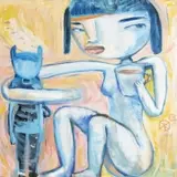 Kevin Snipes, Little Friend, 2018, oil on canvas