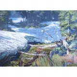 Michael Ferguson, Lake Tahoe Landscape, oil on masonite