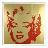 Golden Marilyn by Andy Warhol, 2000, screenprint, sold May 2022