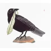Kavavaow Mannomee, Summer Treat, 2005 Stonecut and Stencil print in colors image: 21.25 x 24 inches, framed: 30.5 x 32.75 inches, pencil