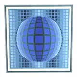 Victor Vasarely Detvoe, Detvoe 1990, serigraph