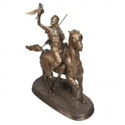 Pierre-Jules Mêne, Le Fauconnier Arabe a Cheval, bronze