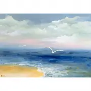 David Najar, Gentle Tide, 2018, oil on canvas