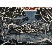 Emmy Lou Packard, Mendocino Coast, 1961, linocut