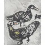 Marc Chagall, The Tortoise and the Two Ducks, 1927-1930, etching