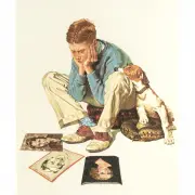 Starstruck by Norman Rockwell, 1976, lithograph, sold Jul 2022