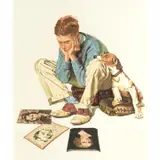 Starstruck by Norman Rockwell, 1976, lithograph, sold Jul 2022