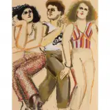 Lester Johnson, Untitled, Man and Women