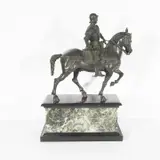 Andrea del Verrocchio, Reiterstatuette des Condottiere Bartolomeo Colleoni, bronze