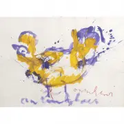 Anton Heyboer, Untitled (Chicken), c. 1980s, gouache on paper