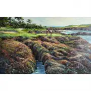 Ben Abril, Morning at Cypress Point, oil on canvas