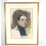 Peter Ilyin, Unfinished Sketch of Haig Patigian, pastel on paper