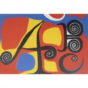 Alexander Calder, Le Lettres, 1969, lithograph